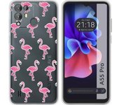 Funda Silicona Transparente Blackview A55 Pro Flamenco