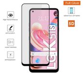 Protector Cristal Templado Completo 5D Full Glue Negro para Lg K51s Vidrio