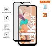 Protector Cristal Templado Completo 5D Full Glue Negro para Lg K41s Vidrio