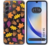 Funda Silicona Transparente Samsung Galaxy A34 5G Otoño