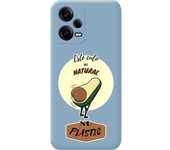 Funda Silicona Líquida Azul Xiaomi Redmi Note 12 Pro+ Plus 5G Culo Natural