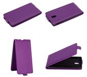 Funda para Nokia 3 2017 in ORQUiDEA VIOLETA - Cubierta Proteccion Estilo Flip de Cuero Sintetico Liso - Etui Case Cover Carcasa