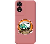Funda Silicona Líquida Rosa TCL 505 Adventure