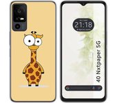 Funda Silicona TCL 40 NXTPAPER 5G Jirafa