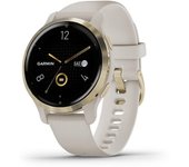 Venu 2S Reloj Inteligente 1.1 pulgadas pulgadas GPS Resistente al Agua Bluetooth Silicona Beige