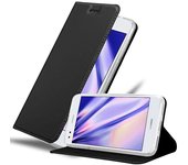 Funda Libro para Huawei Y6 PRO 2017 en CLASSY NEGRO - Cubierta Proteccion con Cierre Magnetico, Tarjetero y Funcion de Suporte - Etui Case Cover Carcasa