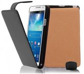 Funda para Samsung Galaxy NOTE 3 in NEGRO DE CAVIAR - Cubierta Proteccion Estilo Flip de Cuero Sintetico Liso - Etui Case Cover Carcasa