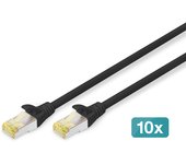 Digitus Cable de conexión CAT 6A S/FTP, 10 piezas