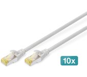 Digitus Cable de conexión CAT 6A S/FTP, 10 piezas