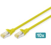 Digitus Cable de conexión CAT 6A S/FTP, 10 piezas