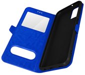 Funda Samsung Galaxy A03s / A02s Ventana Doble Soporte Vídeo Azul
