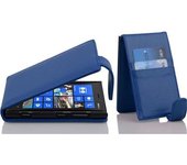 Funda para Nokia Lumia 920 in AZUL REAL - Cubierta Proteccion Estilo Flip de Cuero Sintetico Estructuro - Etui Case Cover Carcasa