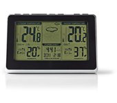 Nedis WEST400BK estación meteorológica digital Negro, Plata