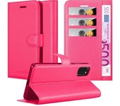 Funda Libro para Samsung Galaxy A41 en ROSA CEREZA - Cubierta Proteccion con Cierre Magnetico, Tarjetero y Funcion de Suporte - Etui Case Cover Carcasa