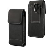 Funda de Cinturon para XIAOMI MI8 PRO (2018) con Diseño Vertical en Piel y Nylon