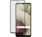 Protector Cristal Templado Completo 5D Full Glue Negro para Samsung Galaxy A12 / M12 Vidrio
