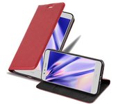Funda Libro para Huawei P10 LITE en ROJO MANZANA - Cubierta Proteccion con Cierre Magnetico, Tarjetero y Funcion de Suporte - Etui Case Cover Carcasa