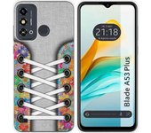 Funda Silicona ZTE Blade A53 Plus Zapatillas 04