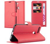 Funda Libro para ZTE Nubia N3 en ROJO CARMiN - Cubierta Proteccion con Cierre Magnetico, Tarjetero y Funcion de Suporte - Etui Case Cover Carcasa
