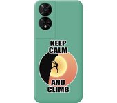 Funda Silicona Verde TCL 50 5G Hombre Escalada