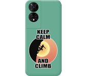 Funda Silicona Verde TCL 50 5G Mujer Escalada