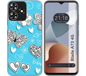 Funda Silicona Zte Blade A73 4G Mariposas