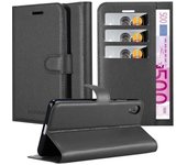 Funda Libro para Sony Xperia XA1 PLUS en NEGRO FANTASMA - Cubierta Proteccion con Cierre Magnetico, Tarjetero y Funcion de Suporte - Etui Case Cover Carcasa