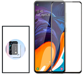 Película de Camara trasera + Vidromas templado 5D Cubierta completa para Oppo Reno6 Lite - Transpare