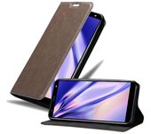 Funda Libro para LG K40 en MARRoN CAFe - Cubierta Proteccion con Cierre Magnetico, Tarjetero y Funcion de Suporte - Etui Case Cover Carcasa