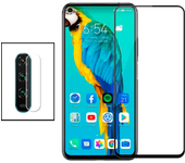 Película trasera de Camara + Vidretes templado 5D Cubierta completa para Huawei Honor 20 Pro