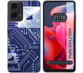 Funda Silicona Motorola Moto G04 / G24 Circuito