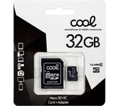 Tarjeta Memoria Micro SD con Adapt. x32 GB COOL (Clase 10)