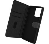 Funda Realme C35, Narzo 50A Prime Solapa Tarjetero Función Soporte Vídeo Negro
