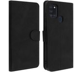 Funda Vintage F. Soporte Samsung Galaxy A21s - Negro