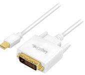 LogiLink CV0138 adaptador de cable de vídeo 3 m Mini DisplayPort DVI Blanco