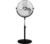 Ventilador industrial de pie en aluminio 120W con altura regulable