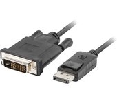 Lanberg CA-DPDV-10CU-0030-BK adaptador de cable de vídeo 3 m DisplayPort DVI-D Negro