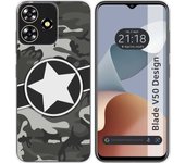 Funda Silicona Zte Blade V50 Design 4G Camuflaje 02