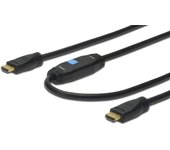 Digitus 15m HDMI cable HDMI HDMI tipo A (Estándar) Negro