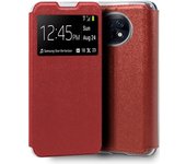 Funda COOL Flip Cover para Xiaomi Redmi Note 9T Liso Rojo