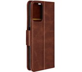Funda para Motorola Moto G24/G04 bivalva Cartera Soporte Correa Marrón
