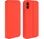 Funda iPhone X / XS libro billetera F. Soporte – Rojo
