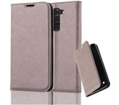 Funda Libro para LG K7 2017 en MARRoN CAFe - Cubierta Proteccion con Cierre Magnetico, Tarjetero y Funcion de Suporte - Etui Case Cover Carcasa