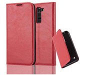 Funda Libro para LG K7 2017 en ROJO MANZANA - Cubierta Proteccion con Cierre Magnetico, Tarjetero y Funcion de Suporte - Etui Case Cover Carcasa
