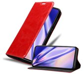 Funda Libro para Xiaomi RedMi NOTE 8 PRO en ROJO MANZANA - Cubierta Proteccion con Cierre Magnetico, Tarjetero y Funcion de Suporte - Etui Case Cover Carcasa
