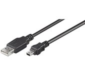 Microconnect USBAMB510 cable USB 10 m USB 2.0 USB A Mini-USB B Negro