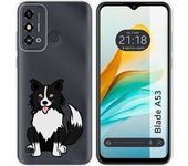 Funda Silicona Zte Blade A53 Perros 01