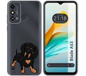 Funda Silicona Zte Blade A53 Perros 04