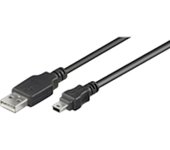 Microconnect 3m USB A - mini B m/m cable USB USB 2.0 Mini-USB B Negro