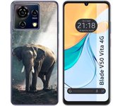 Funda Silicona Zte Blade V50 Vita 4G Elefante